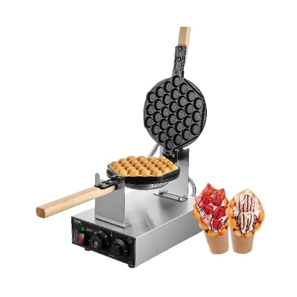 Kommersiel Vaffeljern, Non-Stick Overflade, Rotérbart Design, 1400W Effekt