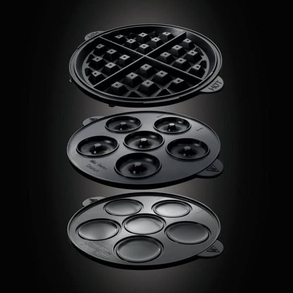 Gaufrier 3 i 1 RUSSELL HOBBS - 24620-56 - 3 utbytbara plattor - Donuts och Cupcake - 900W