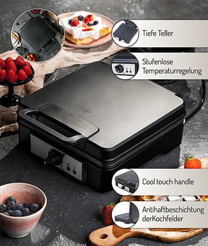 AD 3049 Våffelbryggare 1800W