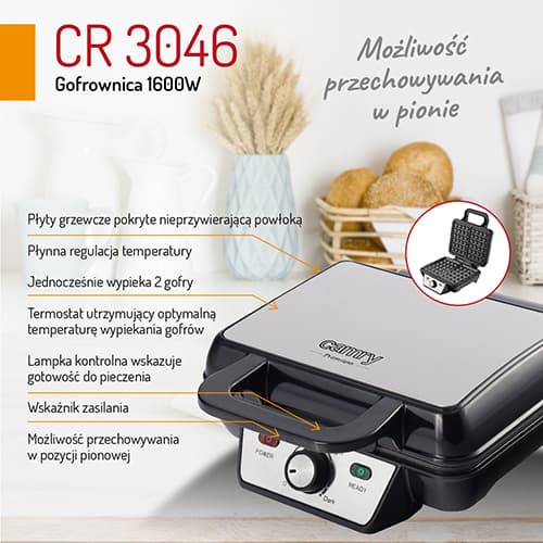 CR 3046 Våffelbryggare 1600W