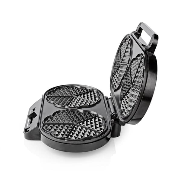 Nedis KAWP110FBK Dobbelt vaffelmaskine 2x 14 Cm 1200 W Sort