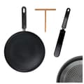 Miniatyrbild 1 av 5: Crepe maker - Induktion - D. 28 cm - Aluminium - Svart - Tillbehör ingår
