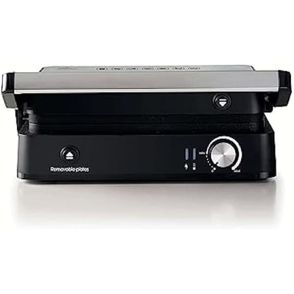 Ariete 1934 2000 W smörgåsmaskin, maximal non-stick och bättre rengöring, öppning vid 180 ° C (2000 W)