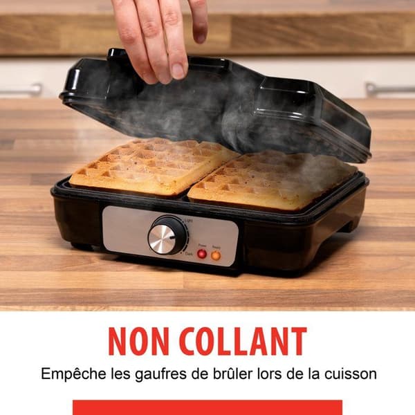 alpina Waffeljärn - Waffeljärn - 1000W - Svart