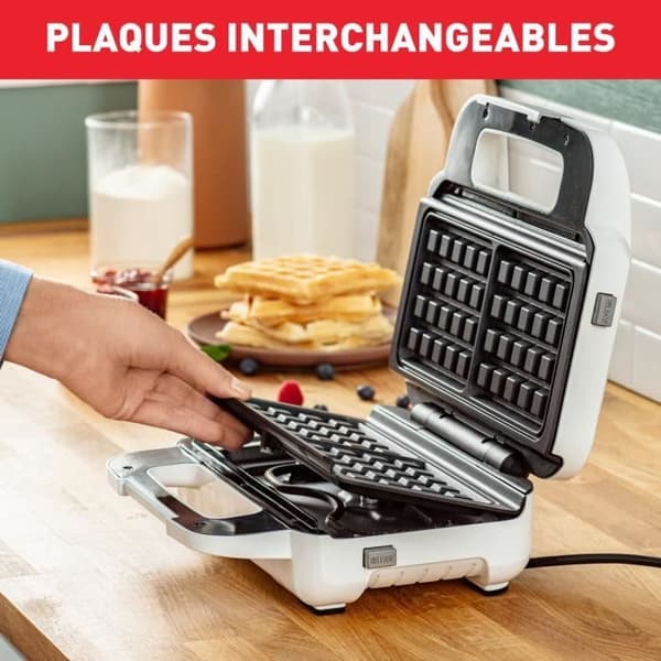 Våffelbryggare/smörgåsmakare Tefal SNACK XL 2 SET MED VÅFFEL &amp; KROCK MONSIEUR PLATTOR 850 W SW701110