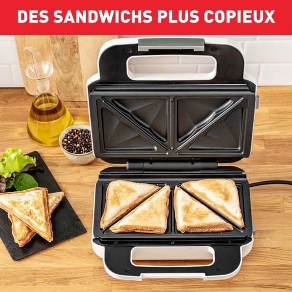 Våffelbryggare/smörgåsmakare Tefal SNACK XL 2 SET MED VÅFFEL &amp; KROCK MONSIEUR PLATTOR 850 W SW701110