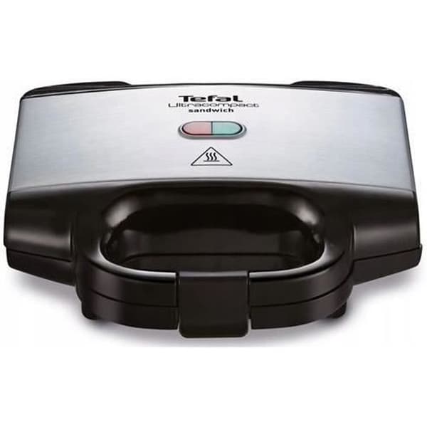 Tefal ULTRACOMPACT våffelbryggare och smörgåsmaskin 700 W Svart, Rostfritt stål - SM157236
