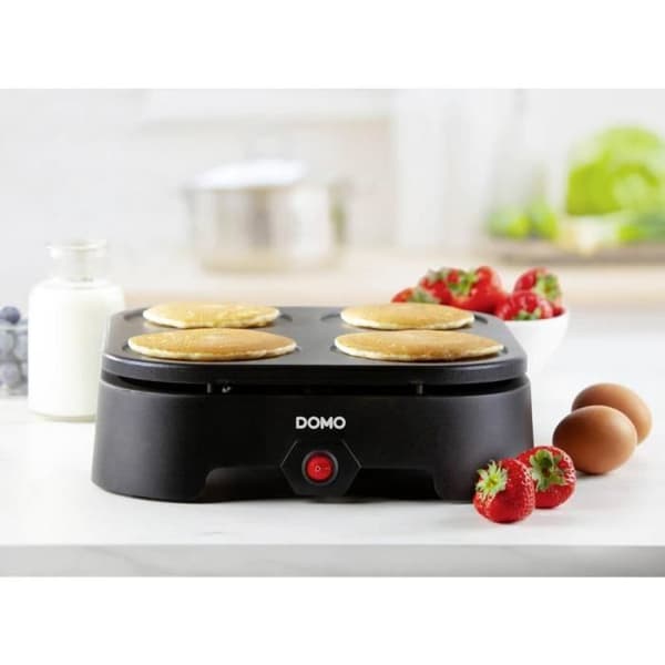 DOMO DO1094P Pannkaksbakare svart non-stick beläggning