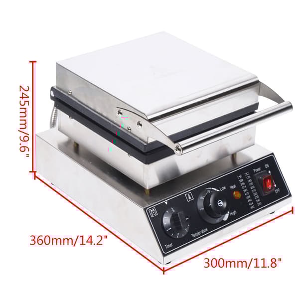 Elektrisk Våffeljärn, 1500W Effekt, Non-Stick Beläggning,2
