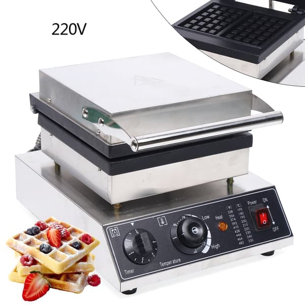 Elektrisk Våffeljärn, 1500W Effekt, Non-Stick Beläggning,2