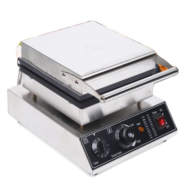 Kommersiell Våffeljärn, 1750W Effekt, Non-Stick Teflonbeläggning,4