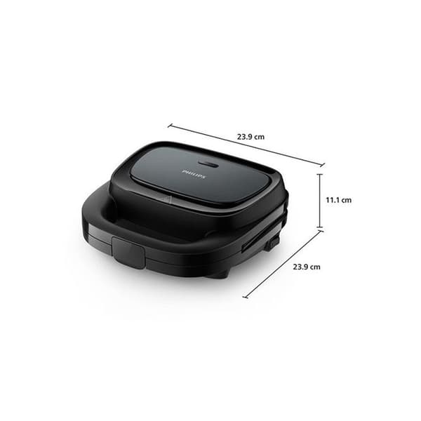 GAUFRIER 750W LAMPOR BANDA SVART KABEL PHILIPS - HD2332.90