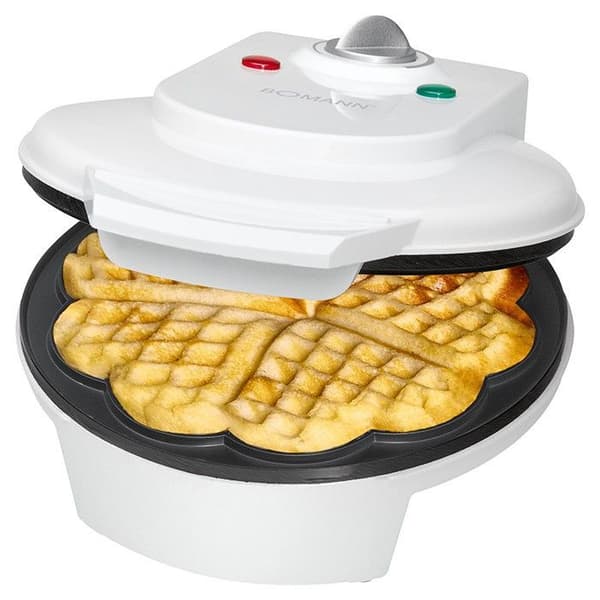 Gauffrör - Bomann - WA 5018 CB - Vit - 1200 W - Non-stick - Justerbar