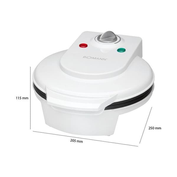 Gauffrör - Bomann - WA 5018 CB - Vit - 1200 W - Non-stick - Justerbar