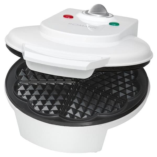 Gauffrör - Bomann - WA 5018 CB - Vit - 1200 W - Non-stick - Justerbar