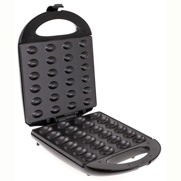 Gaufrier Gaufrier med nötter, 24 halvor av deg åt gången, anti-stick plattor Mesko MS3041 1600W svart 34001