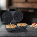 Miniatyrbild 3 av 4: Bestron dubbel våffelbryggare för klassiska hjärtformade våfflor, våffelbryggare med matlagningsindikator &amp; non-stick beläggning, koppar
