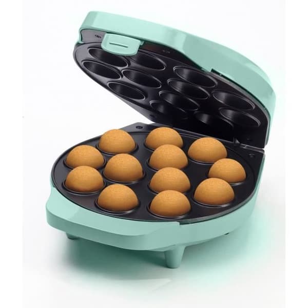 Bestron Cake pop maker i retrodesign, Inkluderar cake pop hållare, gaffel & 12 cake pop sticks, Färg: mint