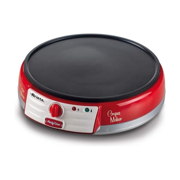 Crepe maker - Ariete - 202RED - Elektrisk - Non-stick - 1950-talsdesign