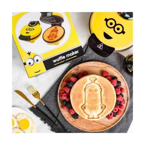 Minions Waffle Maker - Uncanny Brand - Flerfärgad - Grå - 850W