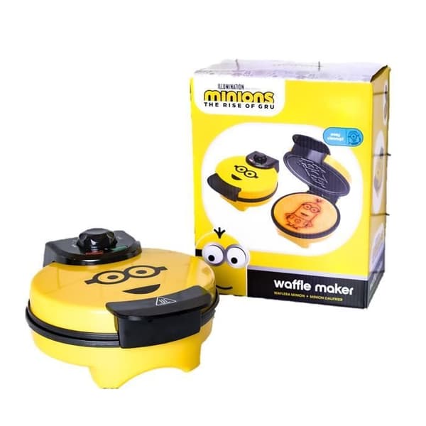 Minions Waffle Maker - Uncanny Brand - Flerfärgad - Grå - 850W