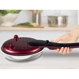 Elektrisk crepe maker - BEPER - Röd - 800 W - Non-stick beläggning - Aluminiumplåt