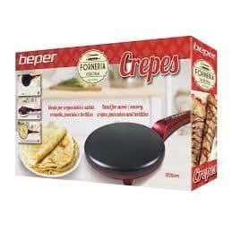 Elektrisk crepe maker - BEPER - Röd - 800 W - Non-stick beläggning - Aluminiumplåt