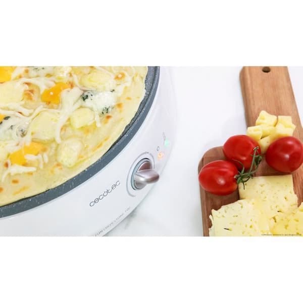 Crepe maker - CECOTEC - Fun Crepestone Twin - Vändbar platta - RockStone non-stick beläggning