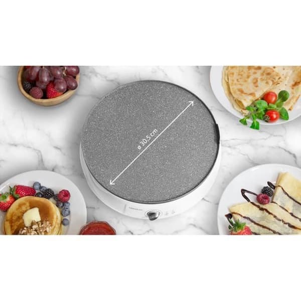 Crepe maker - CECOTEC - Fun Crepestone Twin - Vändbar platta - RockStone non-stick beläggning