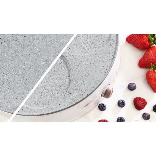 Crepe maker - CECOTEC - Fun Crepestone Twin - Vändbar platta - RockStone non-stick beläggning