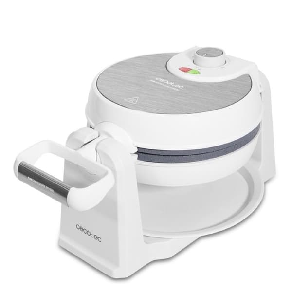 Cecotec Fun Gofrestone Sphere Waffle Maker. RockStone non-stick beläggning, cirkulär design, 180 rotation för att optimera användningen