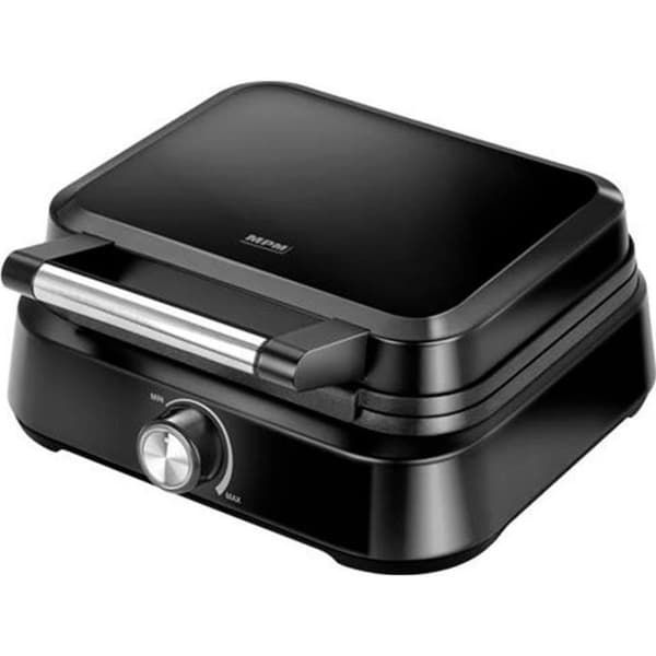 Professionell Vaffeljärn för 2 Tjocka Belgiska Vafflor, Non-stick Plåtar MPM MGO-40 1500W Svart 13965