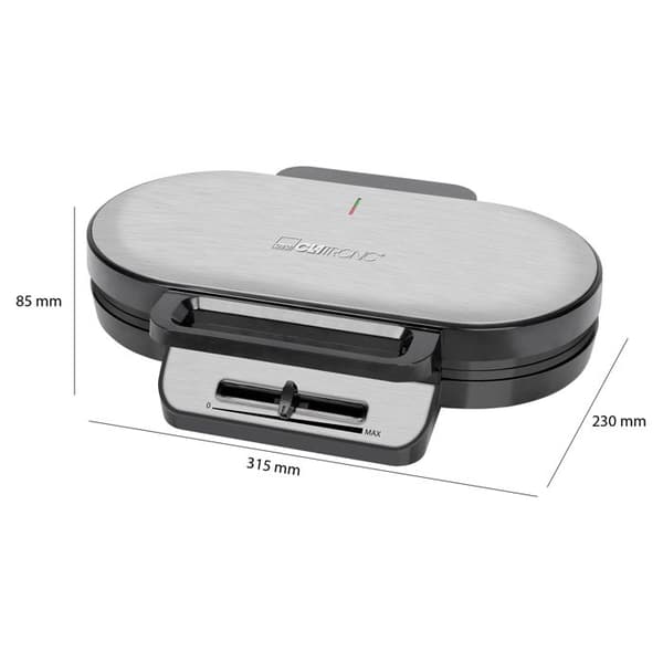 Caltronic WA 3745 2-platta våffeljärn Svart