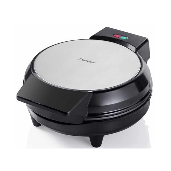BESTRON AWM700S - Klassisk hjärtformad våffelbryggare med non-stick beläggning, 700 W, svart