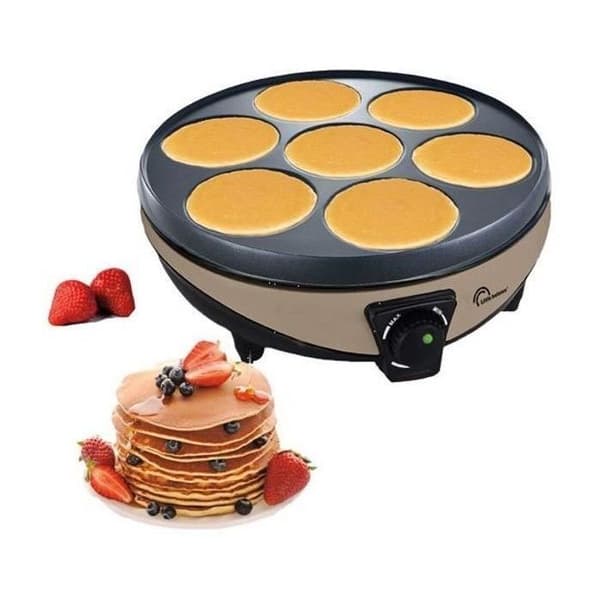Crepe maker - LITT BALANS - Muskot - 1000W - 30 cm tallrik och 7 fördjupningar - Non-stick beläggning