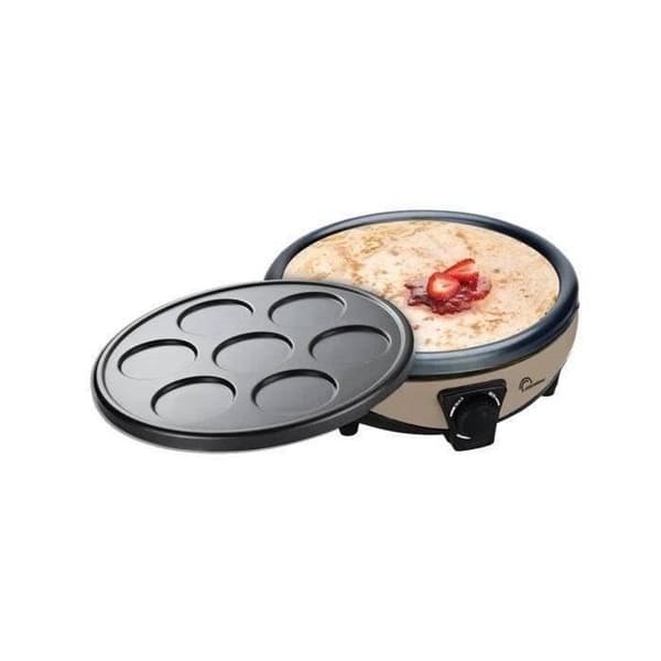 Crepe maker - LITT BALANS - Muskot - 1000W - 30 cm tallrik och 7 fördjupningar - Non-stick beläggning