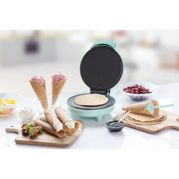 BESTRON AWCM700 - Cone Maker, med kon, non-stick belagd croissantjärn, 700 Watt - Mintgrön