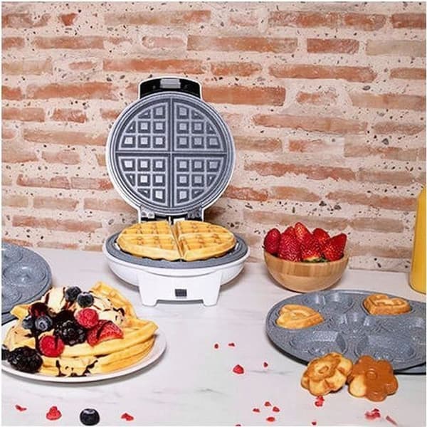 Rolig Gofrestone 3in1 våffelbryggare - Cecotec - RockStone Non-Stick beläggning - Våfflor, Donuth, Muffins