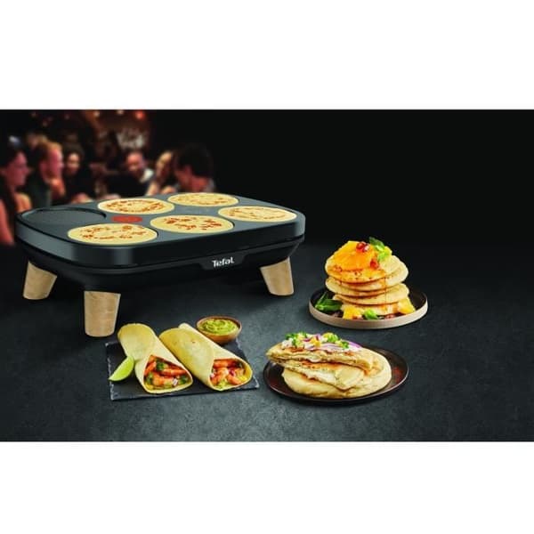 Tefal crepiere crepe maker 2 avtagbara non-stick tallrikar Gourmet PY900812