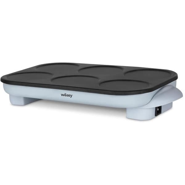 Crêpière WEASY - GOO60 - Crêpes och Pancakes - 6 platser - Non-stick beläggning - Temperatur upp till 240°C - 1500W