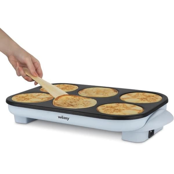 Crêpière WEASY - GOO60 - Crêpes och Pancakes - 6 platser - Non-stick beläggning - Temperatur upp till 240°C - 1500W