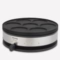 Miniatyrbild 2 av 6: HKOENIG crepe maker - KREP56 - Avtagbar vändbar tallrik - Matlagningsyta 33 cm - 1500W - Svart/stål