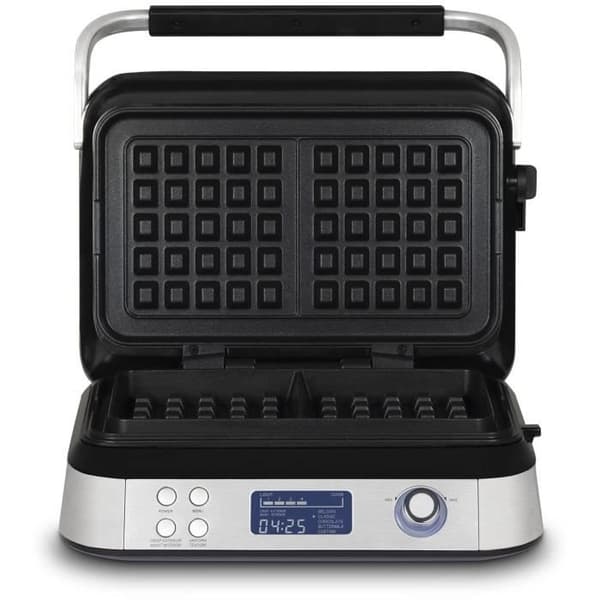 HKoeNIG Våffeljärn - GFX800 - 12x12,5" Tillagningsyta - 5 Tillagningsprogram - Non-stick Beläggning - 1600W