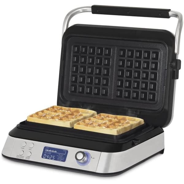 HKoeNIG Våffeljärn - GFX800 - 12x12,5" Tillagningsyta - 5 Tillagningsprogram - Non-stick Beläggning - 1600W