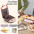 Miniatyrbild 2 av 4: INN Gaufrier platta för matlagning 108x135mm 600W dubbel sidas uppvärmning non-stick smörgåsgrill frukostmaskin