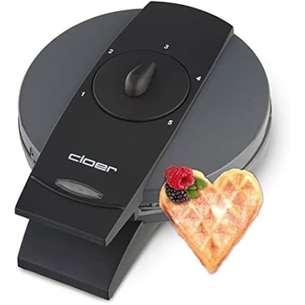 Hjärtformad våfflor - CLOER 1625 - 930 W - Non-stick beläggning - Justerbar brunningsgrad