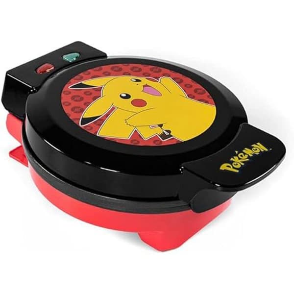 Våffelbryggare - UNCANNY MÄRKEN - Pokemon - Pikachu - Gul - 700 Watt