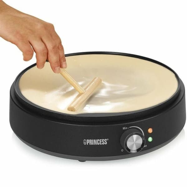 Vaffel Jern Princess 01.492235.01.001 Sort 1200 W