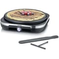 Miniatyrbild 1 av 4: SEVERIN Crêpe maker XXL 1500 W, diameter 38 cm, för crêpes och XXL pannkakor, med spatel och smetfördelare, Rostfritt stål / Svart, CM2199