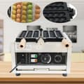 Miniatyrbillede 2 af 4: Kommersiel Vaffeljern, 1500W Effekt, Justerbar Temperaturkontrol, Non-Stick Belægning